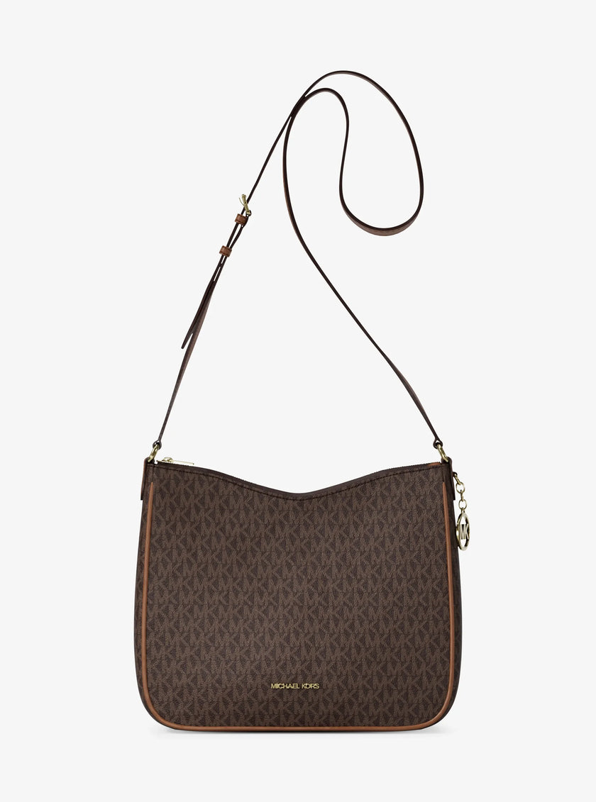 Michael Kors Nayla Medium Signature Logo Messenger Bag