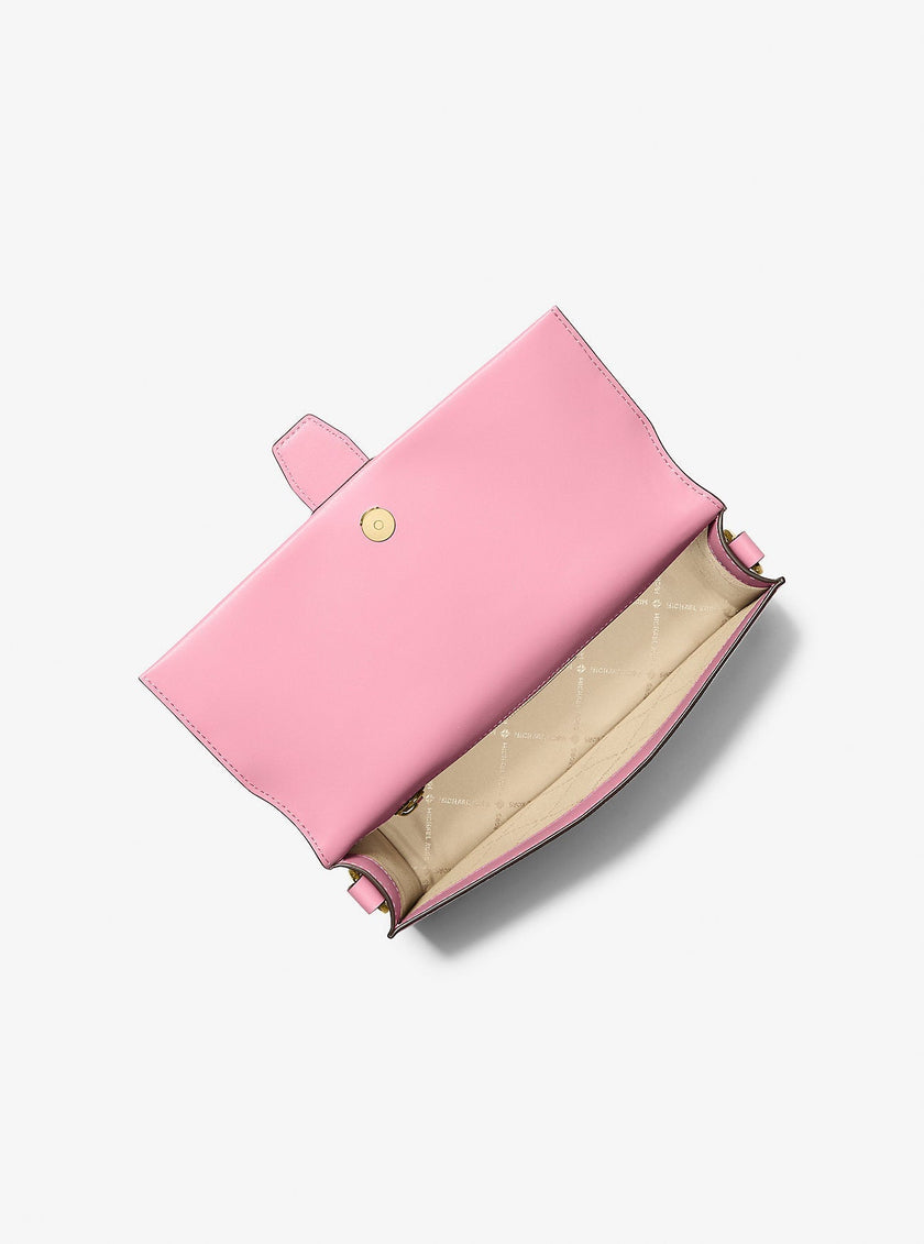 [At India] MICHAEL KORS Greenwich Medium Signature Logo Shoulder Bag - Carnation