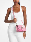 [At India] MICHAEL KORS Greenwich Medium Signature Logo Shoulder Bag - Carnation