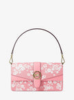 MICHAEL KORS Greenwich Medium Printed Signature Logo Convertible Shoulder Bag  - Carnation