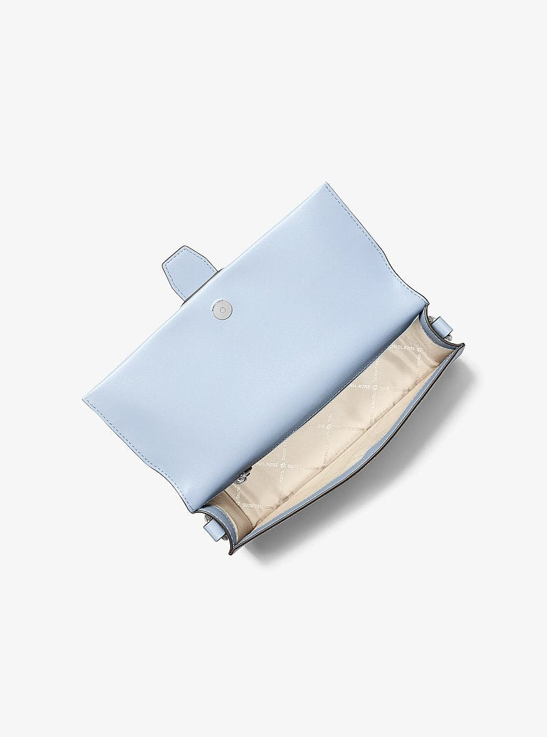 [At India] MICHAEL KORS Greenwich Medium Signature Logo Shoulder Bag - Pale Ocean