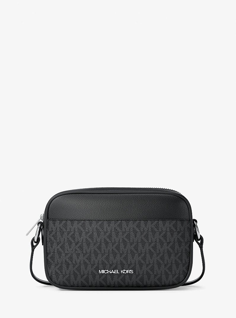 MICHAEL KORS Jet Set Travel Small Signature Logo Camera Crossbody Bag BLACK 1