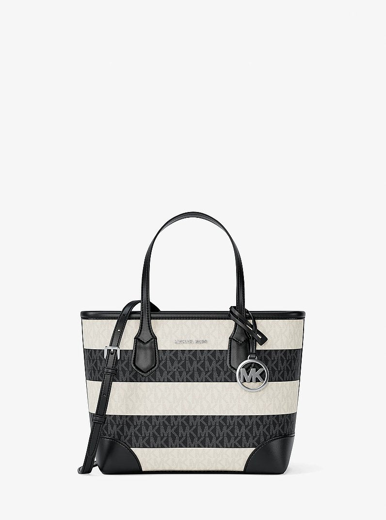 [At India] MICHAEL KORS Eva Extra-Small Signature Logo Convertible Crossbody Bag - Black