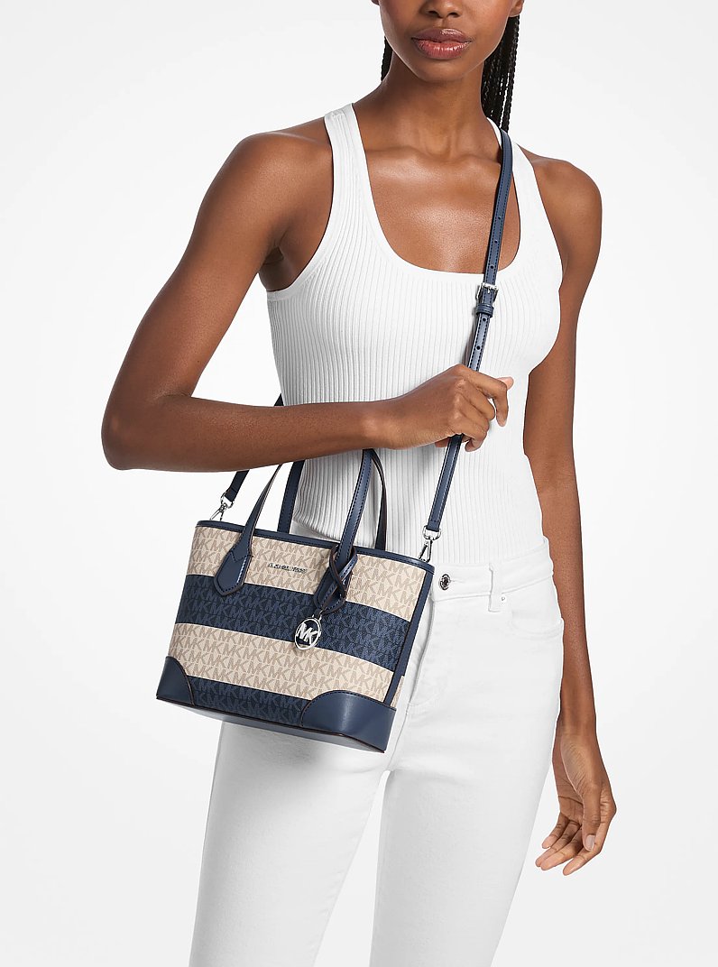 MICHAEL KORS Eva Extra-Small Signature Logo Convertible Crossbody Bag