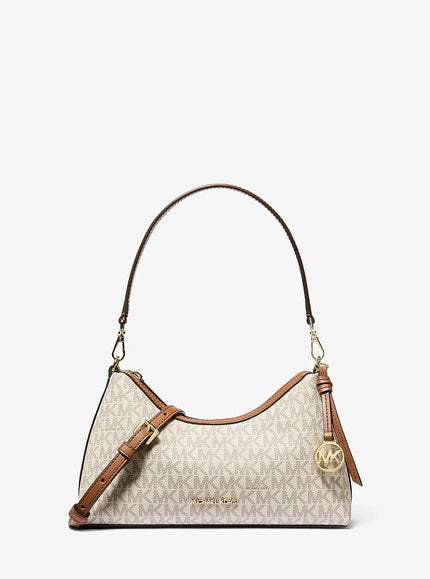 MICHAEL KORS Sammy Small Signature Logo Convertible Crossbody Bag - Vanilla