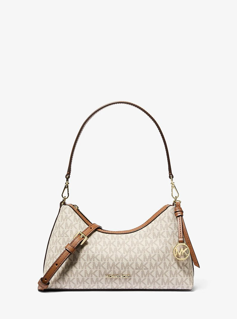 MICHAEL KORS Sammy Small Signature Logo Convertible Crossbody Bag - Vanilla
