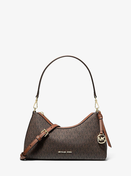 MICHAEL KORS Sammy Small Signature Logo Convertible Crossbody Bag - Brown
