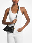 MICHAEL KORS Sammy Small Pebbled Leather Convertible Crossbody Bag - Black
