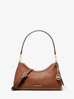 MICHAEL KORS Sammy Small Pebbled Leather Convertible Crossbody Bag - Luggage