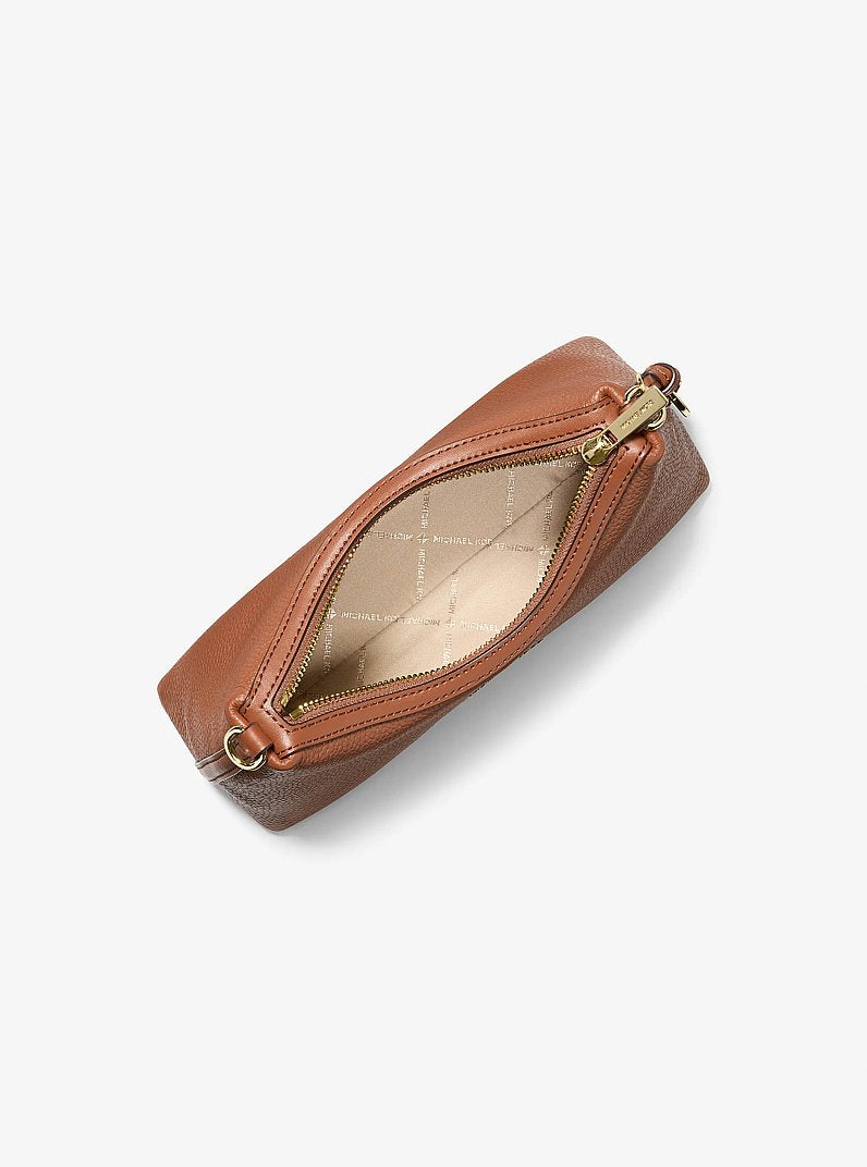 MICHAEL KORS Sammy Small Pebbled Leather Convertible Crossbody Bag - Luggage