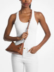 MICHAEL KORS Sammy Small Pebbled Leather Convertible Crossbody Bag - Luggage