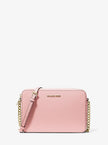 MICHAEL KORS Jet Set Large Saffiano Leather Crossbody Bag - Luggage