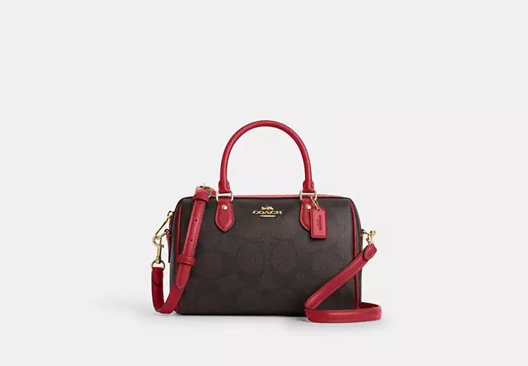 COACH Rowan Satchel Bag In Maxi Signature Canvas (Arriving In Delhi) image 0