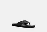 COACH Flip Flop In Signature Canvas - Charcoal Multi - 11 image