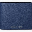[At India] MICHAEL KORS Cooper Pebbled Leather Billfold Wallet - Navy
