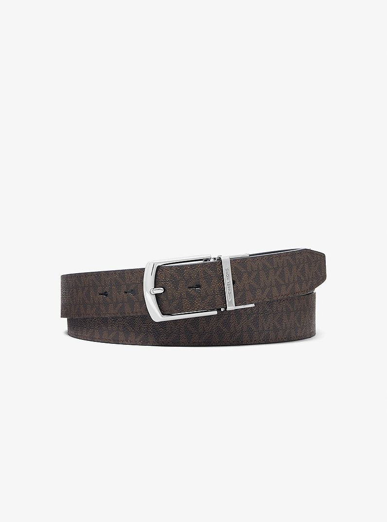 MICHAEL KORS 4-In-1 Logo Belt Box Set - Brown/Black