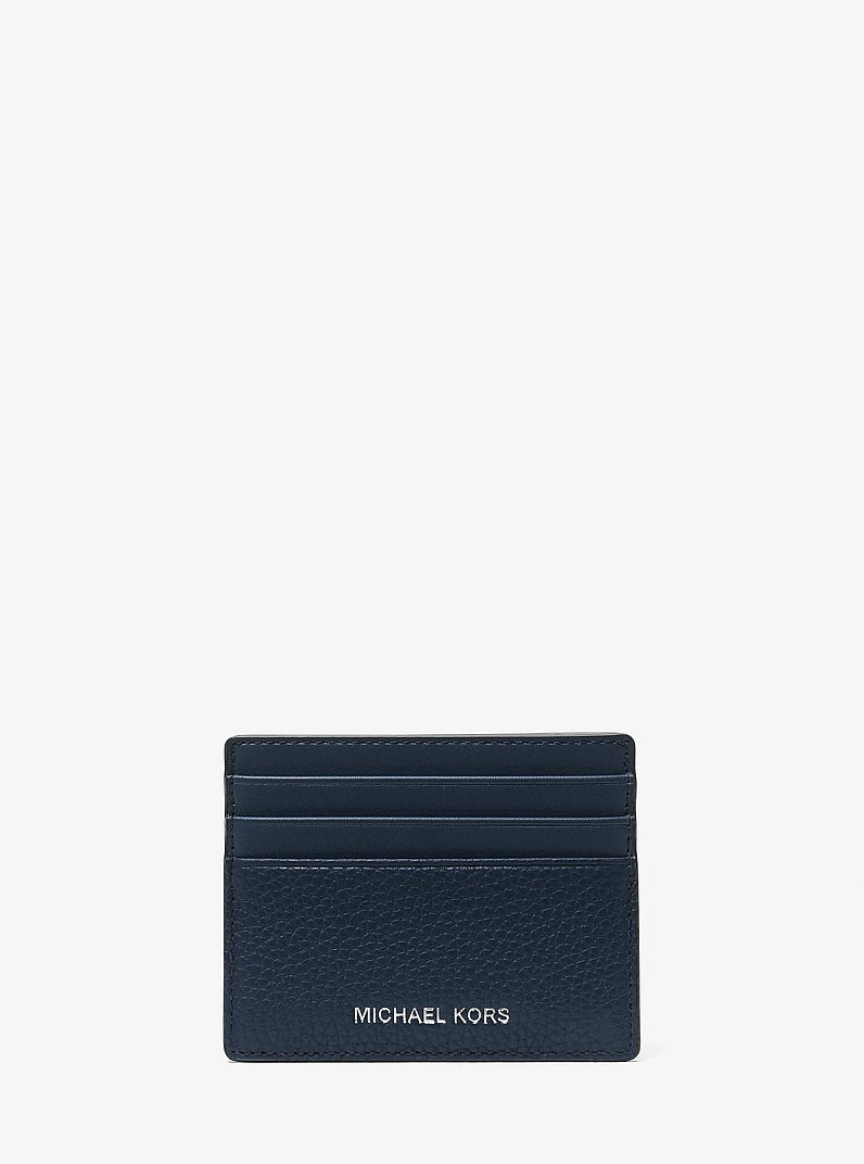 MICHAEL KORS Cooper Pebbled Leather Tall Card Case