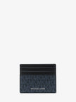 MICHAEL KORS Cooper Signature Logo Card Case - Admrl/Plblue