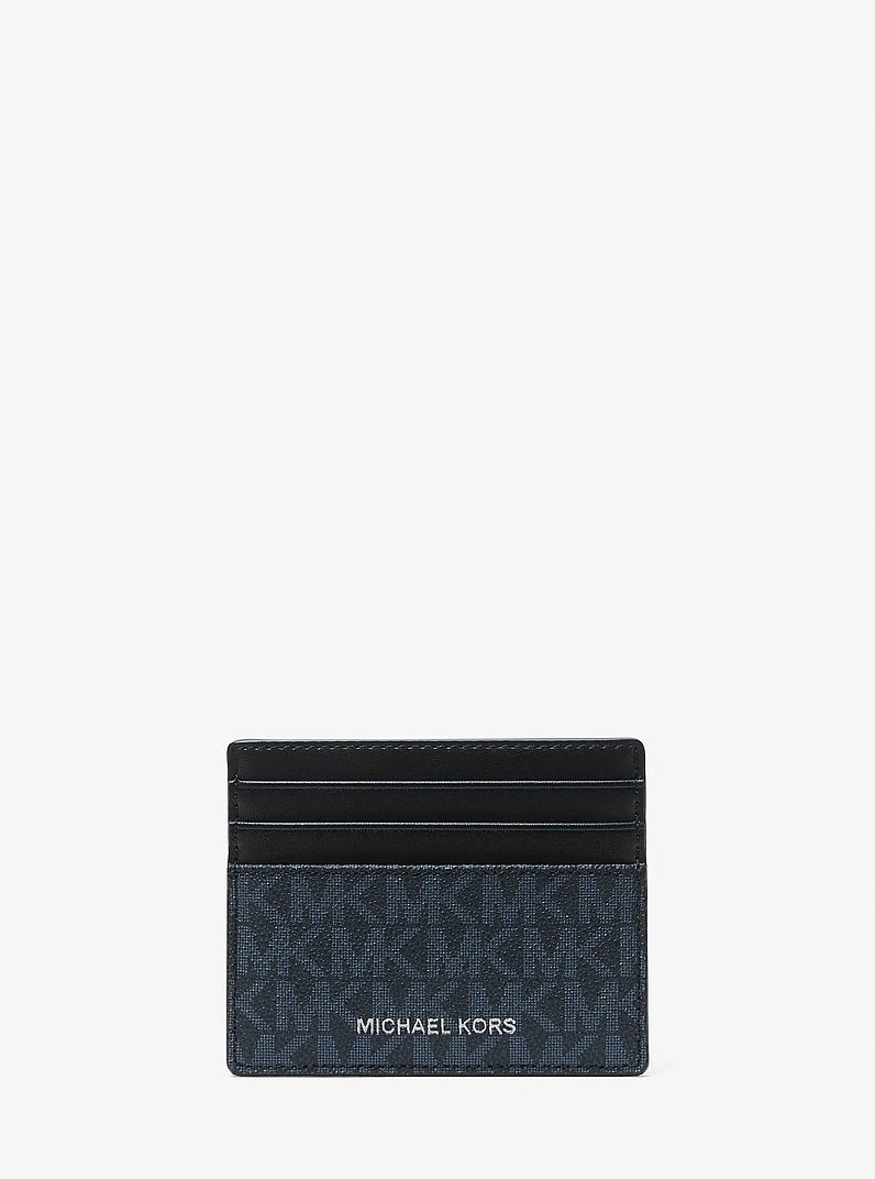 MICHAEL KORS Cooper Signature Logo Card Case - Admrl/Plblue