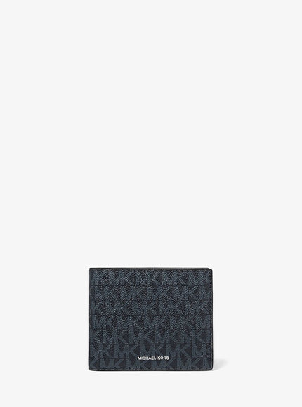 MICHAEL KORS Cooper Logo Billfold Wallet With Coin Pouch - Admrl/Plblue