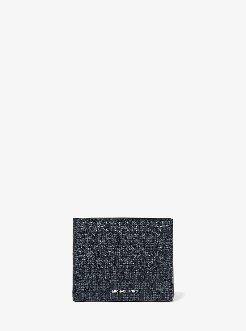MICHAEL KORS Cooper Logo Billfold Wallet With Coin Pouch - Admrl/Plblue