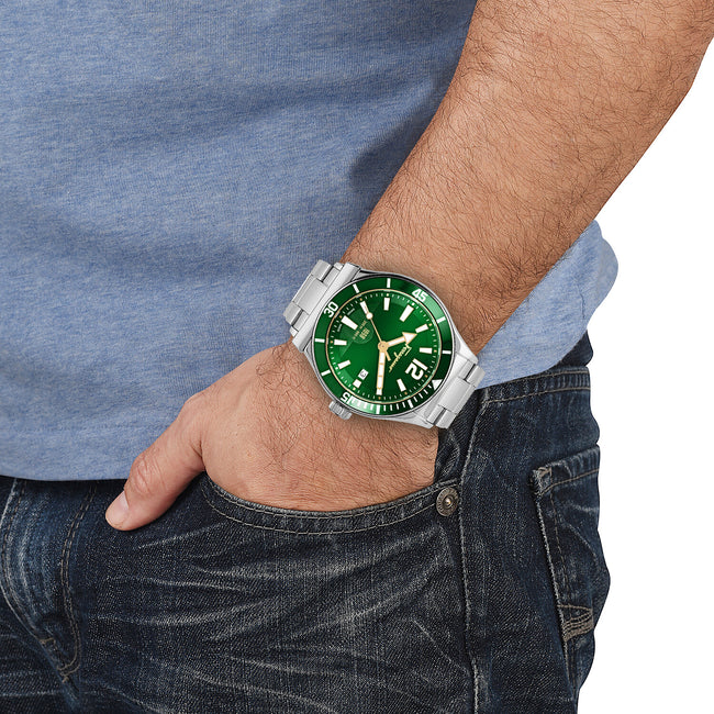 SALVATORE FERRAGAMO 1898 Quartz Green Dial Men's Watch image 1