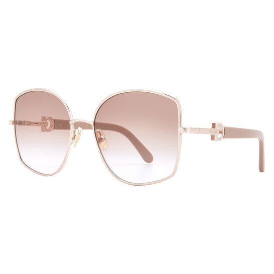 [ARRIVING] SALVATORE FERRAGAMO Brown Gradient Butterfly Ladies Sunglasses image 3