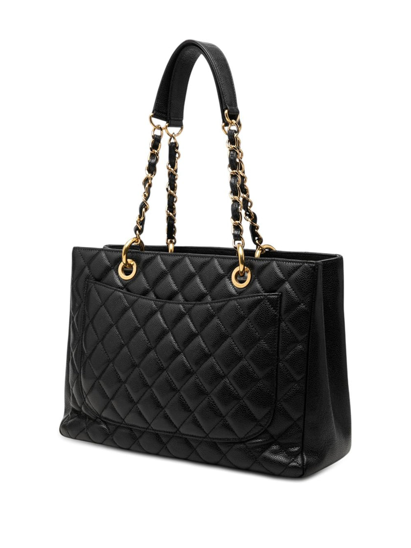 CHANEL GST Black Caviar Gold Hardware