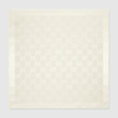 GUCCI Gg Wool And Silk Jacquard Shawl - White image