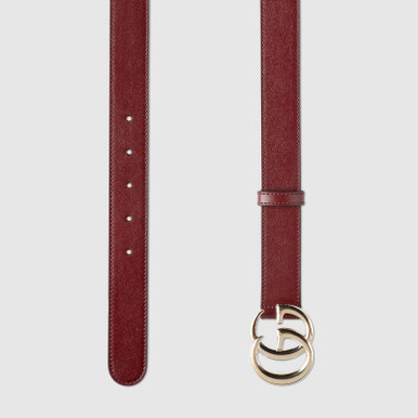 GUCCI Gg Marmont Thin Belt - Red image 2