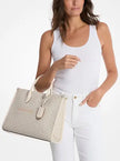 MICHAEL KORS Mirella Medium Signature Logo Tote Bag image 1