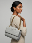 [AT DELHI] TORY BURCH Fleming Soft Convertible Shoulder Bag - Bay Gray image 1