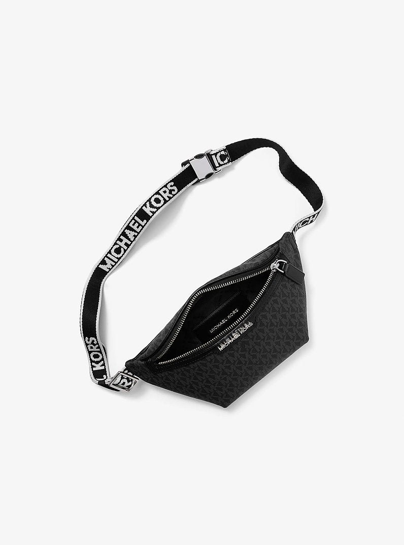 [At India] MICHAEL KORS Cooper Mini Logo Belt Bag - Black