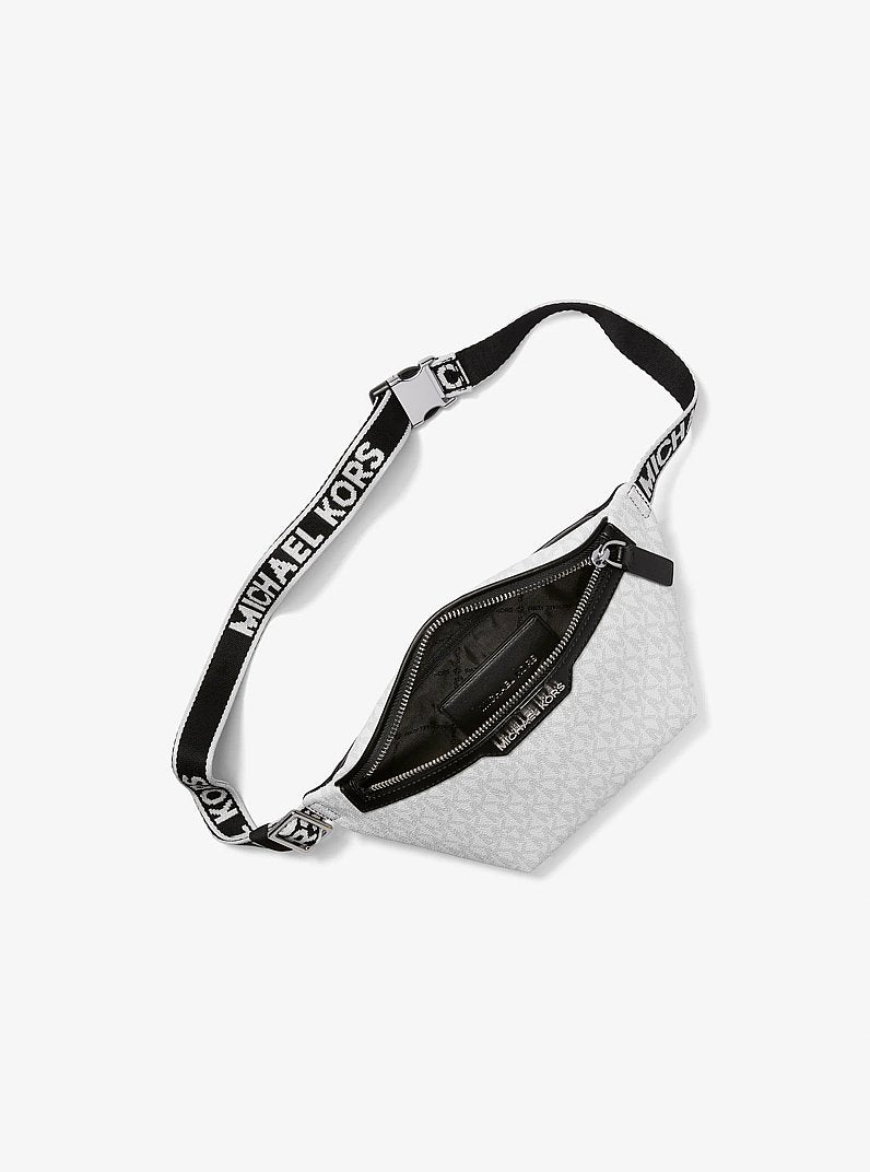[At India] MICHAEL KORS Cooper Mini Logo Belt Bag - Bright Wht