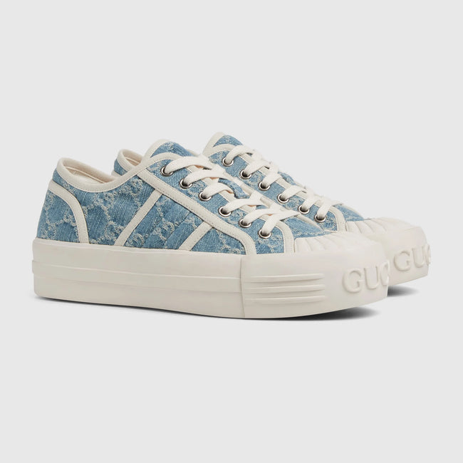 GUCCI Women's Chunky Sneaker - Light blue image 0