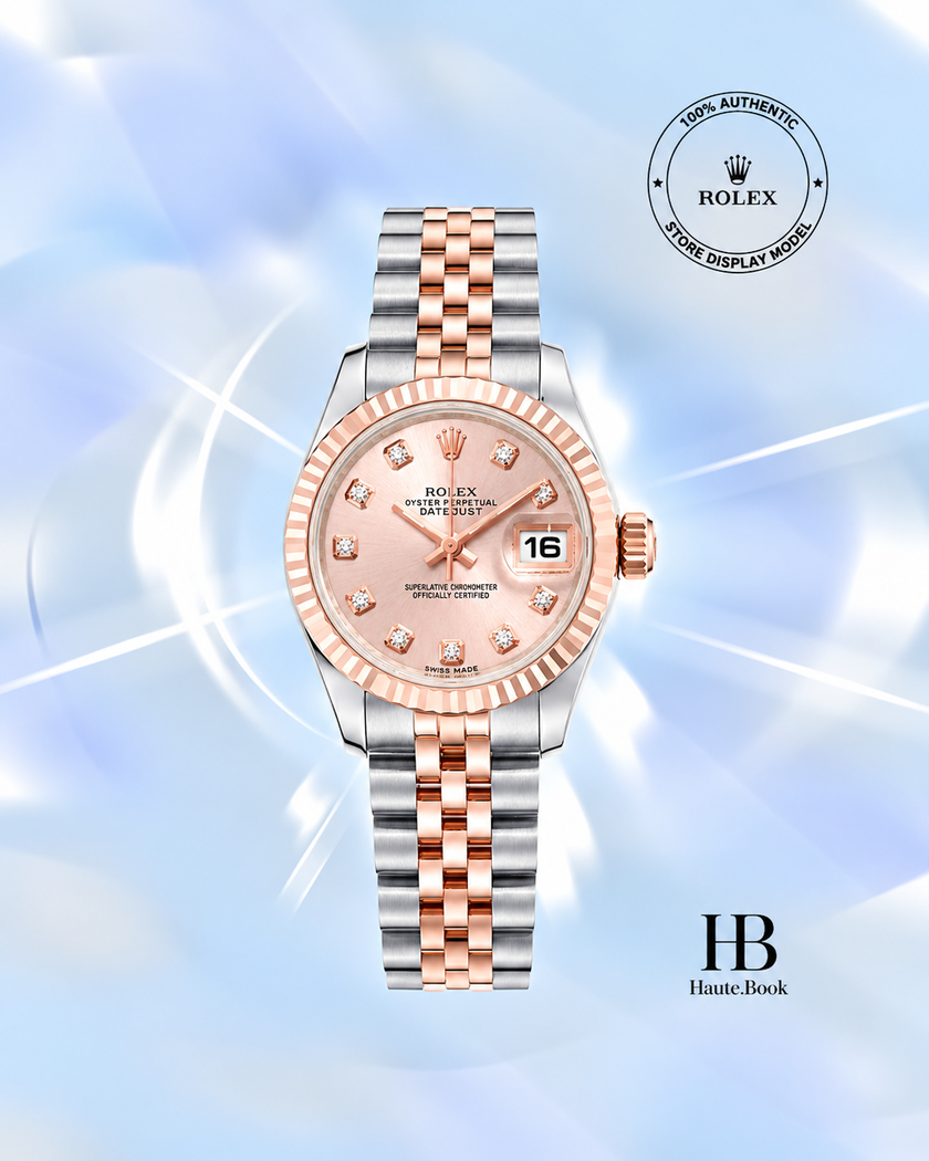 [Store Display]* Rolex Lady-Datejust Rose Diamond Dial Stainless Steel 26 mm