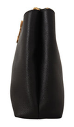 VERSACE Calf Leather Small Hobo Shoulder  bag - Black image 2
