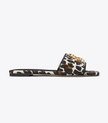 TORY BURCH Eleanor Slide - Reva Leopard  Perfect Black image 0