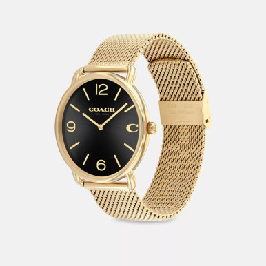 COACH Elliot Watch, 41 Mm - Gold/Black image 1