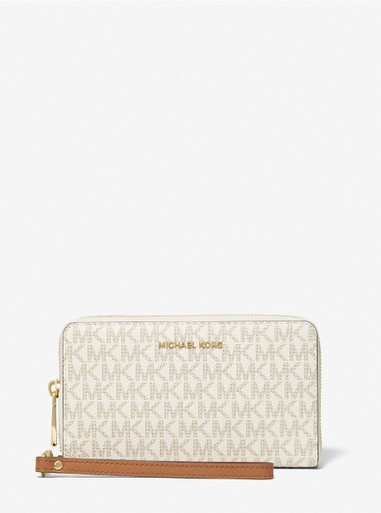 MICHAEL KORS Large Logo Continental Wallet - Vanilla image 2