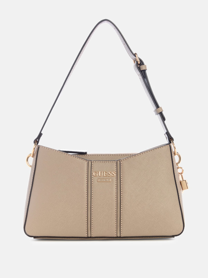 Guess Alesso Shoulder Bag - Brown image 0