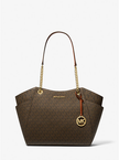[AT DELHI] MICHAEL KORS Jet Set Large Signature Logo Shoulder Bag - Brown image 1