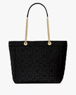 KATE SPADE Spade Flower Quilted Fabric Medium Tote - Black image 2