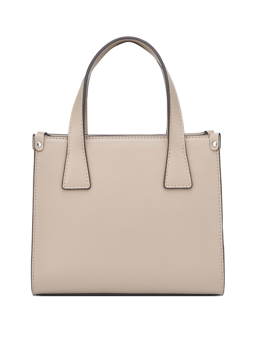 Guess Forber Perforated Logo Mini Tote - Beige image 2