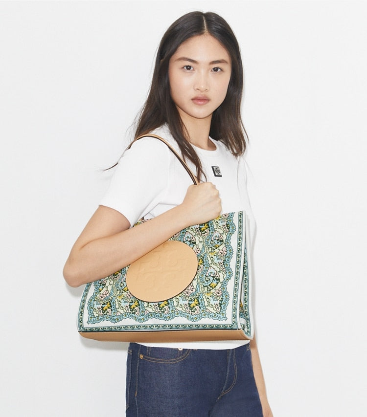 TORY BURCH Small Ella Printed Tote - Blue Dream Paisley image 1
