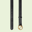 GUCCI Blondie Black Leather Belt image 1