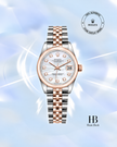 [Store Display] Rolex Datejust Mother of Pearl Diamond Dial Steel and Everose Gold Jubilee 31 mm