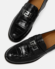 VERSACE Croc-Effect Greca Loafers (@Delhi Shoes) image 2