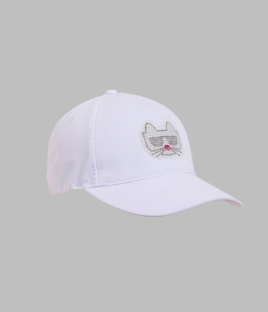 KARL LAGERFELD Embellished Choupette Baseball Cap (@Delhi Studio) image 0