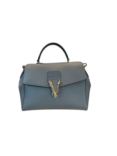 VERSACE Top Handle Grainy Calfskin Leather Crossbody Bag image 0
